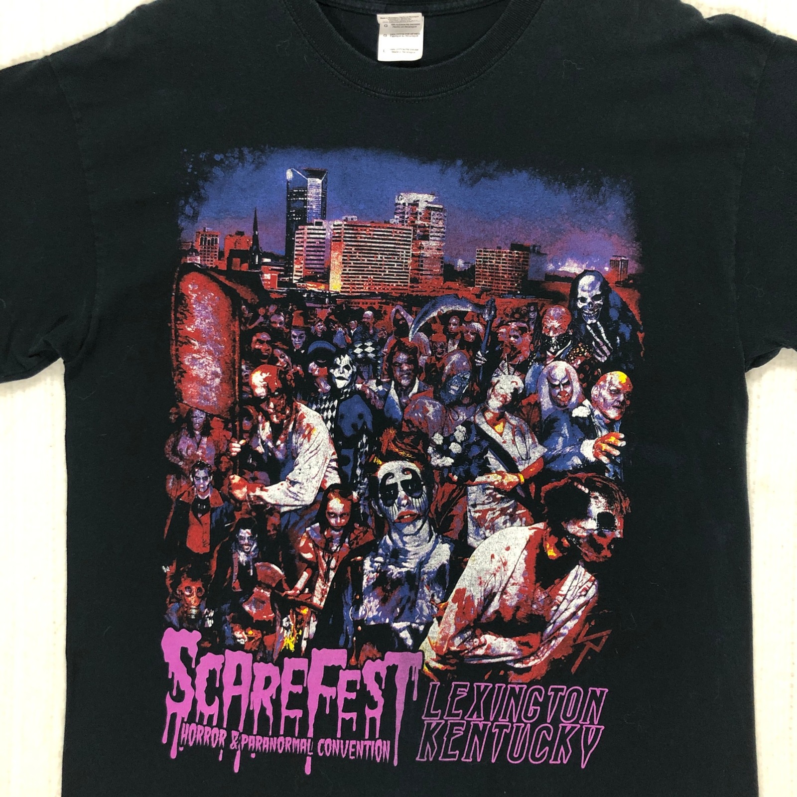 Scarefest Horror Paranormal Convention Lexington Ky Graphic TShirt Mens Large